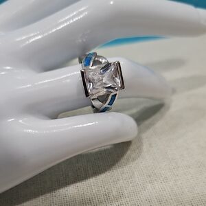 Beautiful 925 Square CZ Statement Piece